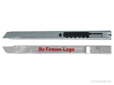 KRAFTWERK Metall-Abbrechmesser 9 mm mit Kundenlogo