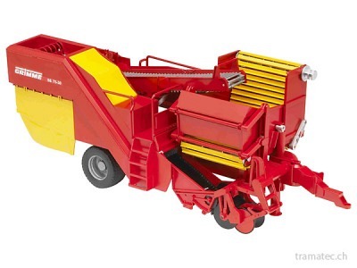 Bruder Grimme SE 75-30 Kartoffelvollernter mit 2 Spritzrahmen Kartoffelimitate - 02130