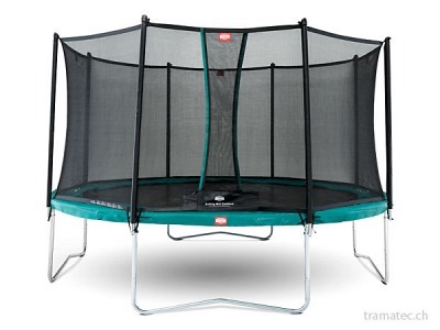 BERG Trampolin Favorit Green 430 + Sicherheitsnetz Comfort