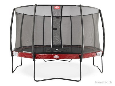 BERG Trampolin Elite Red 330 + Sicherheitsnetz Deluxe