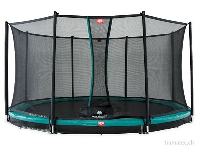 BERG Trampolin InGround Favorit Green 330 + Sicherheitsnetz Comfort