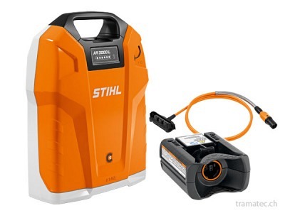 STIHL Akku Rückentragbarer AR 3000 L Set mit Anschlussleitung u. Adapter AP