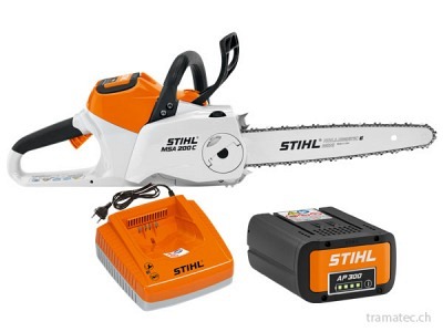 STIHL Akku-Motorsäge MSA 200 C-B 30 cm Set mit AP 300 u. AL 300