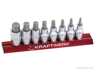 KRAFTWERK 8-t. Inbus-Bit-Stecknusssatz MAGALU 1/2'