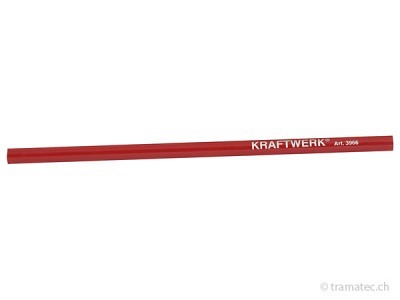KRAFTWERK Zimmermanns-Bleistift, schwarz 175 mm