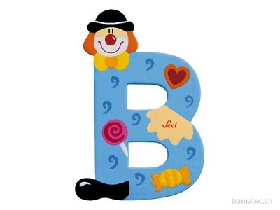 Sevi Buchstabe Clown B 10cm ass.