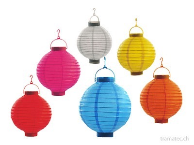 LED Papier-Lampion 20cm ass.