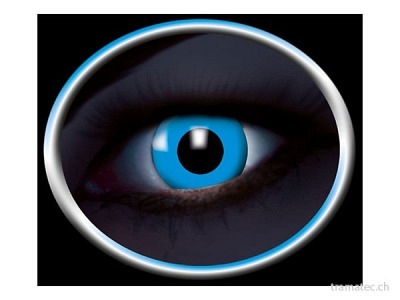 Fasnacht UV-Kontaktlinsen blau