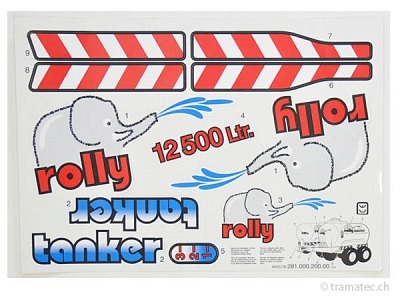 Rolly Toys Ersatzteil Aufkleber für rollyTanker
