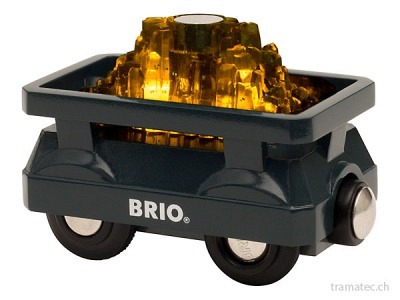 BRIO Goldwaggon mit Licht