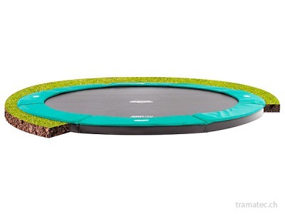 BERG Trampolin FlatGround Champion Green 430