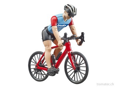 Bruder Rennrad mit Radfahrer