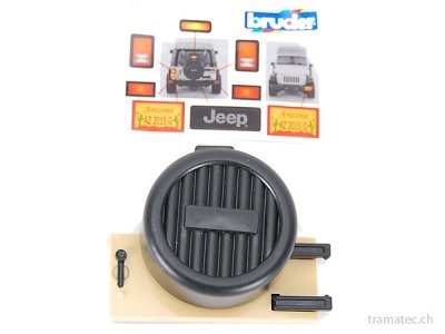 Bruder Ersatzteil Heckklappe Jeep Wrangler beige