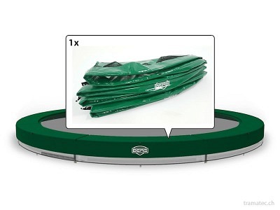BERG Trampolin Ersatzteil Schutzrand InGround Elite 380, grün