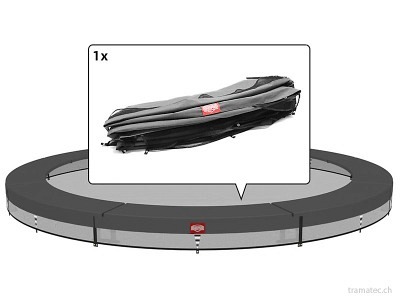 BERG Trampolin Ersatzteil Schutzrand InGround Favorit 380, grau