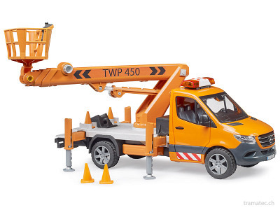 Bruder MB Sprinter Arbeitsbühne mit Light + Sound Modul - 02679
