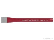 KRAFTWERK Flachmeissel 12 mm x 130 mm, lackiert