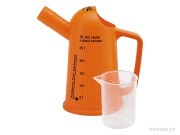 STIHL Messbecher klein, transparent für 5 Ltr. Mischung